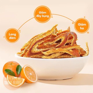 Trần bì 100g, vỏ quýt sấy khô, sạch, thơm, pha trà, làm mứt, hỗ trợ giảm ho, tiêu đờm