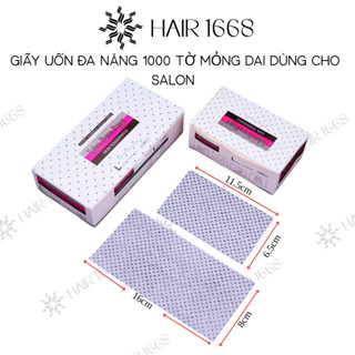  Giấy uốn tóc mỏng dai đa năng giấy uốn setting giấy uốn nóng,uốn lạnh hộp 1000 tờ khổ to 8x15cm khổ nhỏ 6,5x11.5cm 