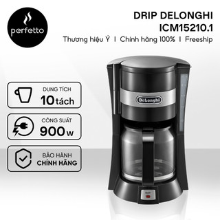 Máy pha cà phê Drip DeLonghi ICM15210.1 - Nhỏ gọn - Bảo hành 12 tháng