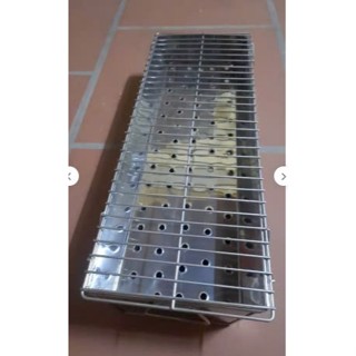 Bếp nướng than hoa vỉ inox 60cm x 22cm không Chân, vỉ nướng BBQ ngoài trời, khay nướng thị gia đình