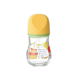 Bình sữa thủy tinh Pigeon My Precious 160ml (Party) - Nội địa Nhật Bản