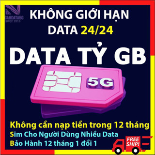 SIM 4G-5G 6000GB/NĂM MIỄN PHÍ TỐC ĐỘ CAO SIM 4G 1 NĂM VIETTEL SD125 WIN159P MXH250 BIG50Y SD135 MDT150 U1500 V120N V150Z