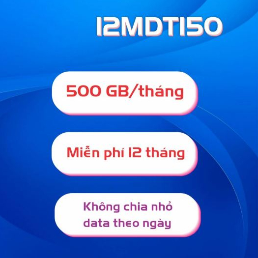 Sim 4G/5G 💎MobiFone Có Esim 12MDT150 1000GB/Tháng Trọn Gói 1 Năm Không Cần Nạp Tiền 12FHCM 12FHN 12M