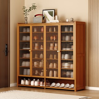 Tủ Giày Gỗ Cánh Tủ Mây 3 Tầng Để Đồ Hiện Đại Thông Minh