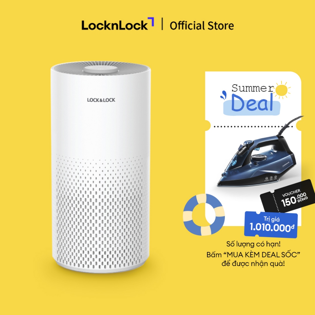 Máy Lọc Không Khí Lock&Lock Màu Trắng - Enp126Wht