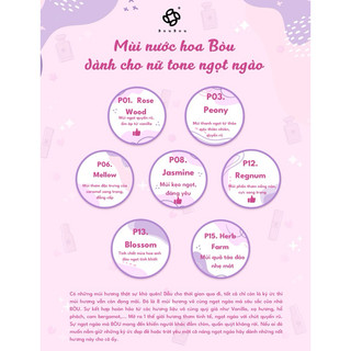 [BÒU PERFUME] NỮ - Nước Hoa Xịt 15ml
