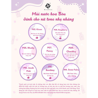 [BÒU PERFUME] NỮ - Nước Hoa Xịt 15ml