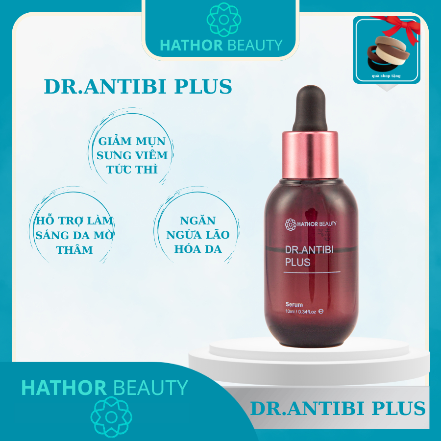 Tinh Chất giảm mụn mờ thâm thu nhỏ lỗ chân lông hiệu quả Dr.Antibi Plus Hathor Beauty 15ml