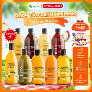 [+9 VỊ DETOX] Giấm Táo Milano - Giấm Lựu Nhập Ý Có Giấm Cái Dấm Detox Thanh Lọc Healthy Việt Thái