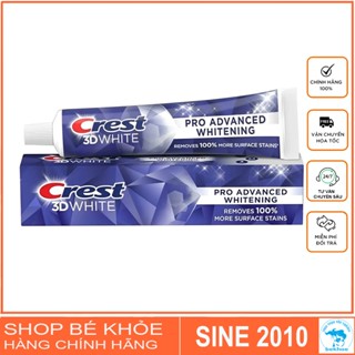  Kem Đánh Răng Crest 3D White Advance Whitening trắng răng sạch mảng bám 
