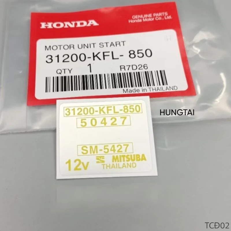 Tem dán củ motor đề khởi động xe WAVE Thái 110 zin Honda 31200-KFL-850