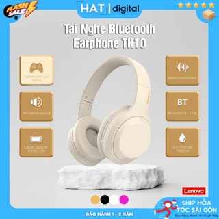 Tai Nghe Chụp Tai Bluetooth Chống Ồn Lenovo TH10 ,Tích Hợp Micro Chuyên Dụng Chơi Game Chính Hãng