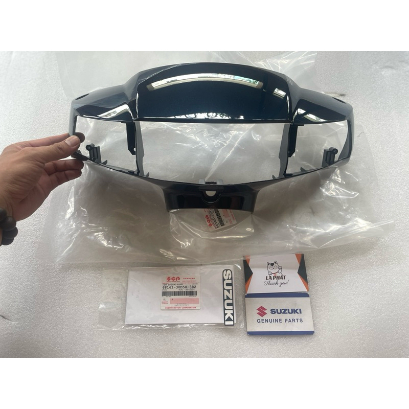 Ốp đầu (Vỏ đầu trước ) Suzuki Viva xanh nhớt và chữ suzuki chính hãng