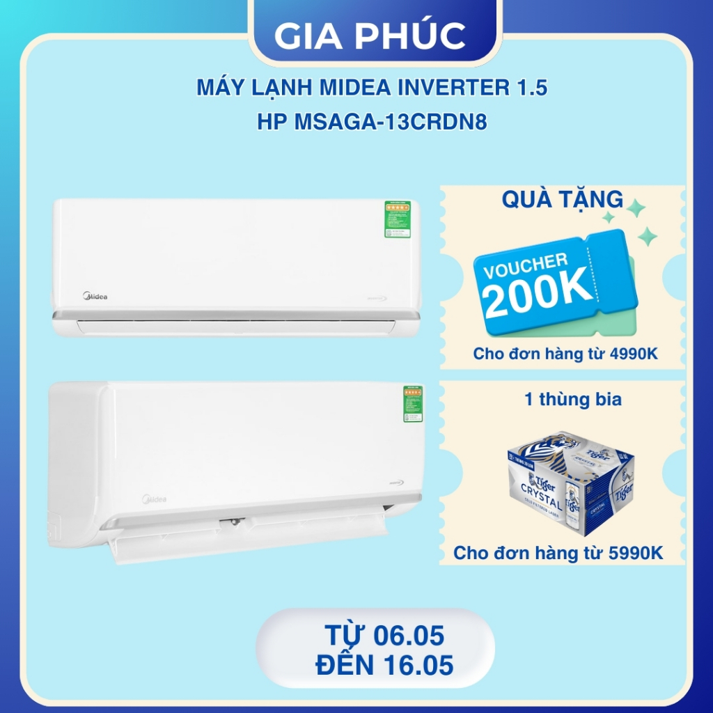 Máy lạnh Midea Inverter 1.5 HP MSAGA-13CRDN8