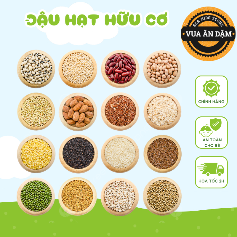 Đậu hạt hữu cơ Edison gói nhỏ cho bé ăn dặm