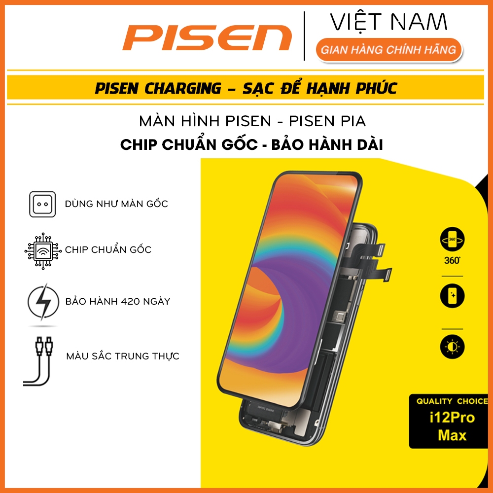 Màn hình Cao Cấp Pisen PiA cho IP các dòng IP 6/ 6s/ 6plus/ 6splus / 7/ 7plus/ 8/ 8plus - Bảo Hành 4