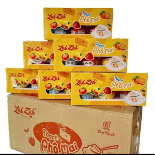 SĨ THÙNG THẠCH SỮA CHUA PHO MAI 12 HỢP (72 hủ mix vị )THACH PHÔ MAI ZAI ZAI ĐỨC HẠNH - Pho mai zaizai