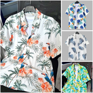 [VẢI ĐŨI CAO CẤP] Áo sơ mi đi biển họa tiết, đồng phục sơ mi đi biển cho gia đình, team nhóm cặp đôi