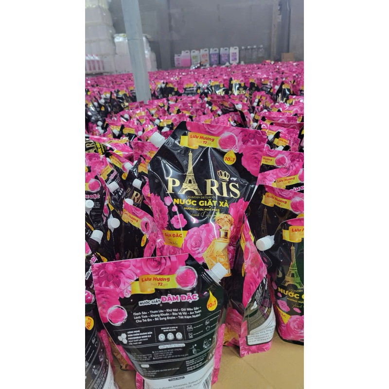 Combo 4 túi nước giặt xả PARIS [CHÍNH HÃNG]