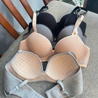 Áo lót nữ DORIS, áo cotton AL218 đệm massage thông thoáng nâng ngực nhẹ nhàng đệm mỏng 1cm