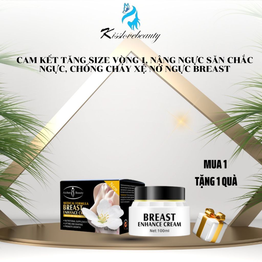 Kem nở ngực BREAST tăng vòng 1 hiệu quả chăm sóc ngực săn chắc vòng 1 hồng nhũ hoa hiệu quả