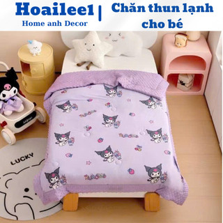 Chăn Cho Bé Kích Thước 1mx1m5 Chất Liệu Vải Thun Lạnh Trần Bông Tơ Mềm Mại, Một Mặt Hạt Matxa Đắp Siêu Thích