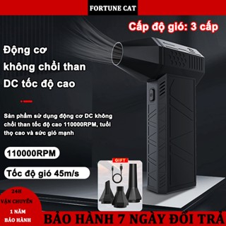 Quạt phản lực cầm tay siêu mạnh mini,Máy thổi cầm tay khí mini công suất cao 3 cấp độ,Quạt thổi bụi phản lực có đèn LED