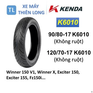  50. Lốp vỏ KENDA không ruột 90 80-17 K6010 & 120 70-17 K6010 Winner 150   V1   X Exciter 150 155 