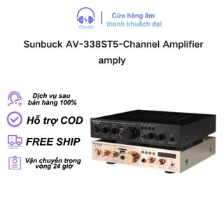 Amply Bluetooth Starklok 338ST, Đầu Ra 5 Loa, Âm Thanh Kỹ Thuật Số, Hiệu Ứng Âm Thanh Vòm Đa Chiều