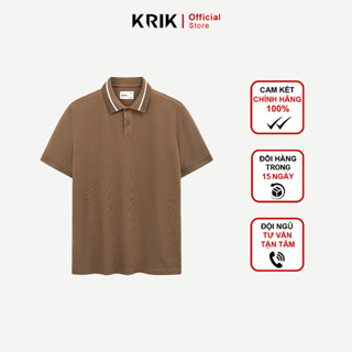Áo Polo Nam Krik Form Regular Vải Mềm Mát Cổ Dệt Jacquard Thiết Kế Nhẹ Nhàng Tinh Tế PL2241