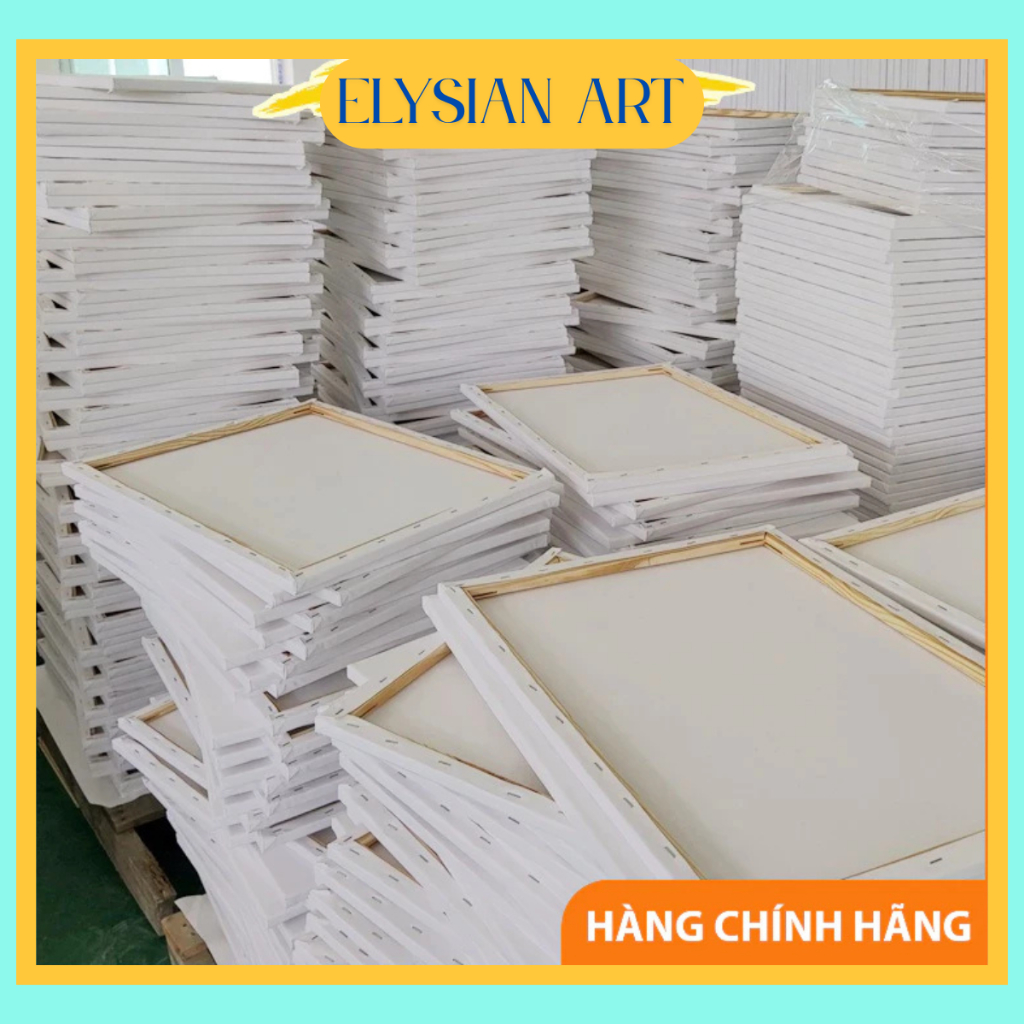 Toan Vẽ Tranh Căng Sẵn Canvas Khung Gỗ 10x10 – 30x40cm,.... vẽ tranh sơn dầu, acrylic, màu nước,...