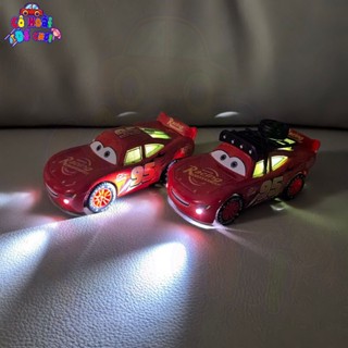 Xe ô tô đồ chơi hợp kim xe Lightning McQueen mô hình 3D có đèn chiếu sáng, âm nhạc cho bé hàng chính hãng