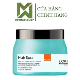 Dầu hấp cấp ẩm suôn mượt L'Oréal - Loreal Hair Spa Professional Creambath Nourish 490ML