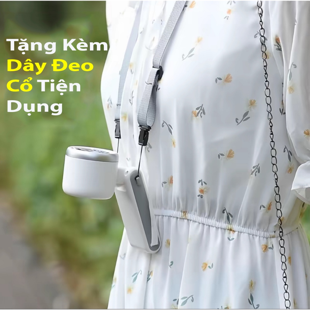 Quạt mini cầm tay MG9 dung lượng pin 4000mAh 5 cấp độ gió quạt tích điện có thể gấp gọn màn hình hiển thị pin tuabin gió | BigBuy360 - bigbuy360.vn