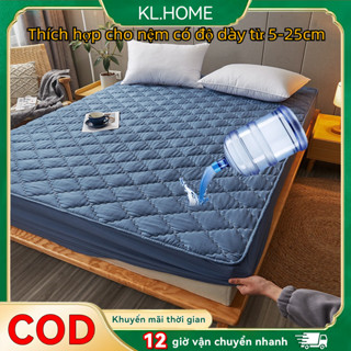 MỚI Ga chống thấm cotton chần bông,  Khăn trải giường chống thấm nước  chất liệu siêu mềm mại mát mịn sử dụng Bốn mùa