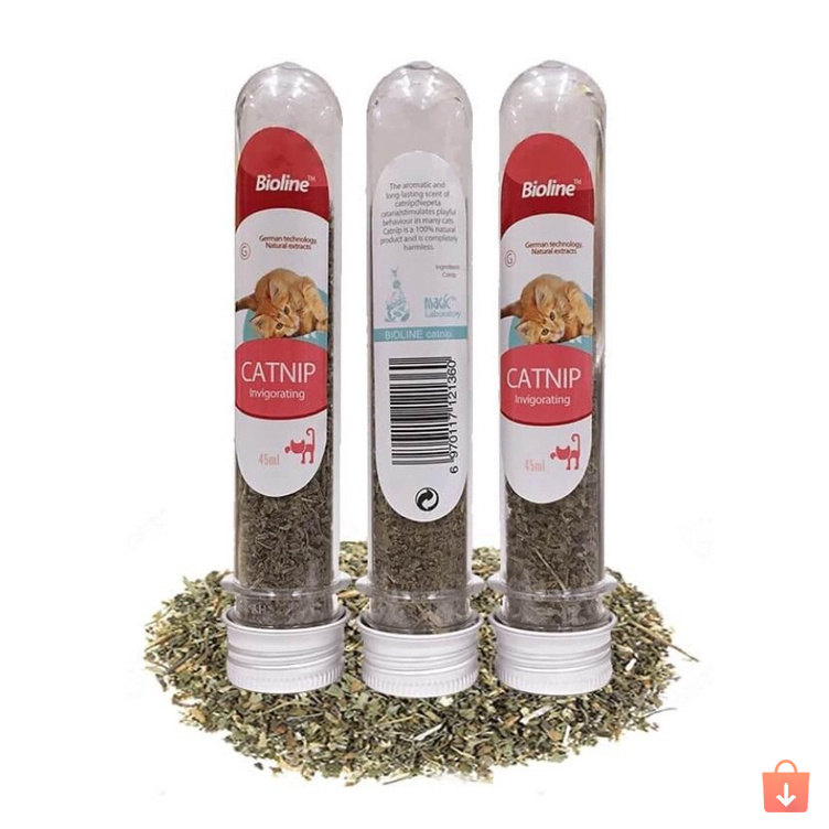 Cỏ Mèo BIOLINE - Hương bạc hà , đồ chơi giải tỏa căng thẳng cho mèo.