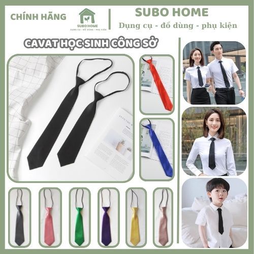 Cà vạt nam nữ caravat học sinh sinh viên công sở đồng phục ngân hàng kỷ yếu đẹp vải phi bóng style Hàn Quốc cao cấp