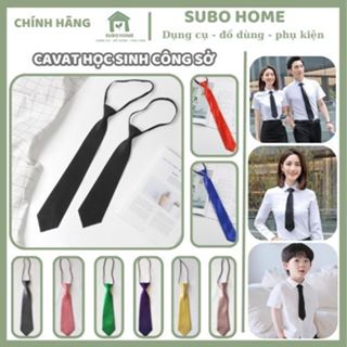 Cà vạt nam nữ caravat học sinh sinh viên công sở đồng phục ngân hàng kỷ yếu đẹp vải phi bóng style Hàn Quốc cao cấp