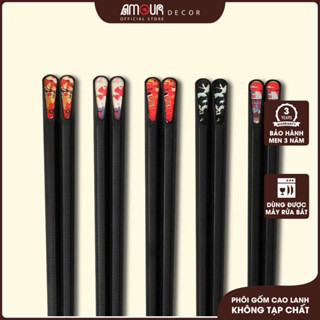  Đũa cao cấp sợi thuỷ tinh phong cách nhật - đũa gỗ kháng khuẩn chống mốc - an toàn sức khoẻ PT71 