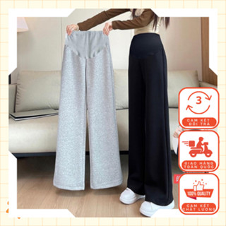  Quần Nỉ Bầu Ống Rộng Thu Đông Chất Nỉ Tàu Dày Dặn Phong Cách Thể Thao Phù Hợp Đi Chơi Đi Làm  Chiều Dài 100cm  