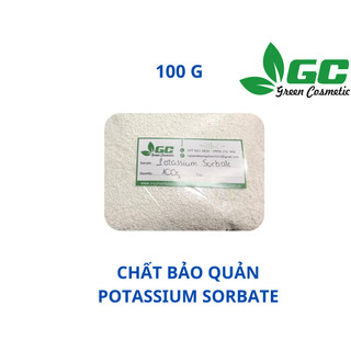 [HCM] Potassium Sorbate (có xuất HD) - Chất bảo quản mỹ phẩm - nguyên liệu mỹ phẩm Greencosmetic 100g, 500g
