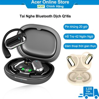 Tai Nghe Bluetooth Phiên Dịch Q16s - Hỗ Trợ 42 Ngôn Ngữ, Đàm Thoại Thời Gian Thực, Pin Trâu 20h, Kết Nối 10m