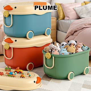  Thùng Đựng Đồ Chơi Có Bánh Xe Hộp đựng đồ chơi trẻ em có ròng rọc Thùng Nhựa Đựng Đồ tích lớn,Mặt Thùng Có Thể Chơi 