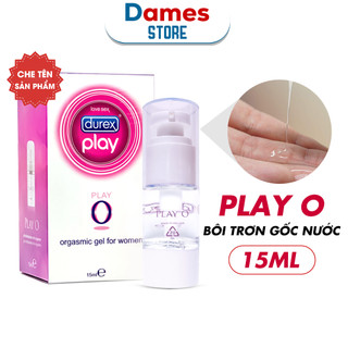  Gel Bôi Trơn Durex Play O Gel Dành Cho Nữ Gốc Nước An Toàn Khi Sử Dụng  Chai 15ml  | Dames.Store 