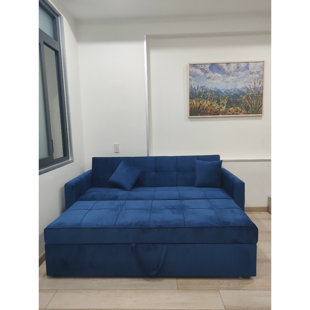 Sofa Giường Kéo Đôi 1m9 x 1m6 – Ghế Sofa Gấp Gọn Cho 2 Người - Nội Thất Ngọc Mai