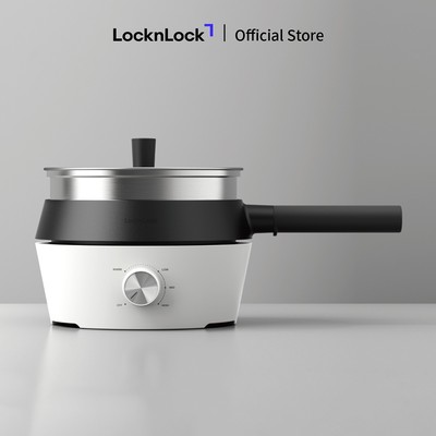 Nồi điện đa năng nướng, chiên, hấp, lẩu 4 trong 1 LocknLock 4 in 1 Multicooker 2L EJP421WHT
