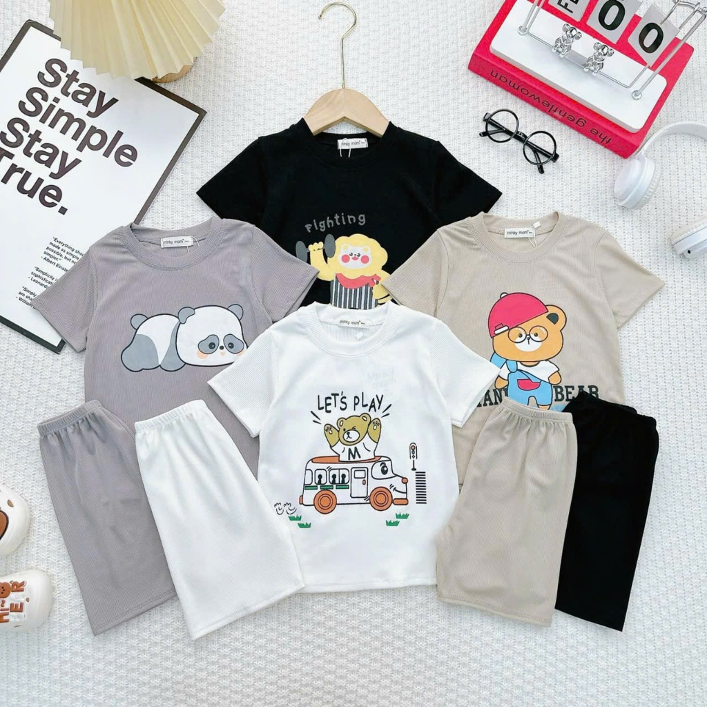 BỘ CỘC TAY MINKY MOM Chính Hãng Bé Trai, GÁI  - Favybababy C4-TN-64