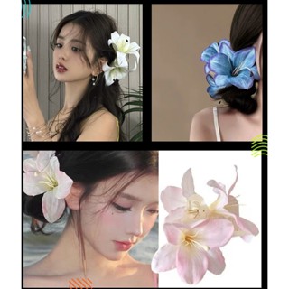  Kẹp Tóc Hoa LY Phụ Kiện Thời Trang Xuân Hè Đáng Yêu 