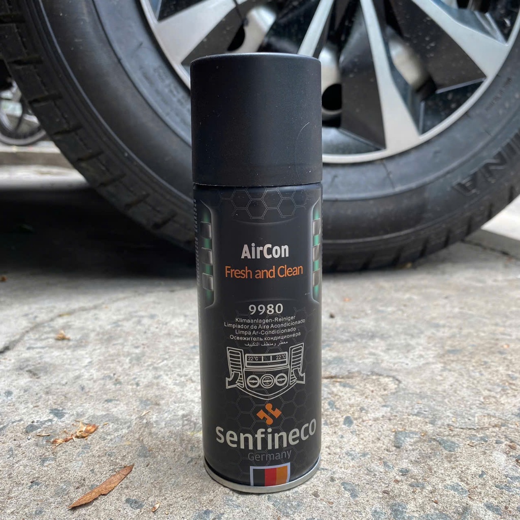 Chai Xịt Khử Mùi, Khử Khuẩn Ô Tô Senfineco  Aircon Fresh And Clean 9980 - 200ml