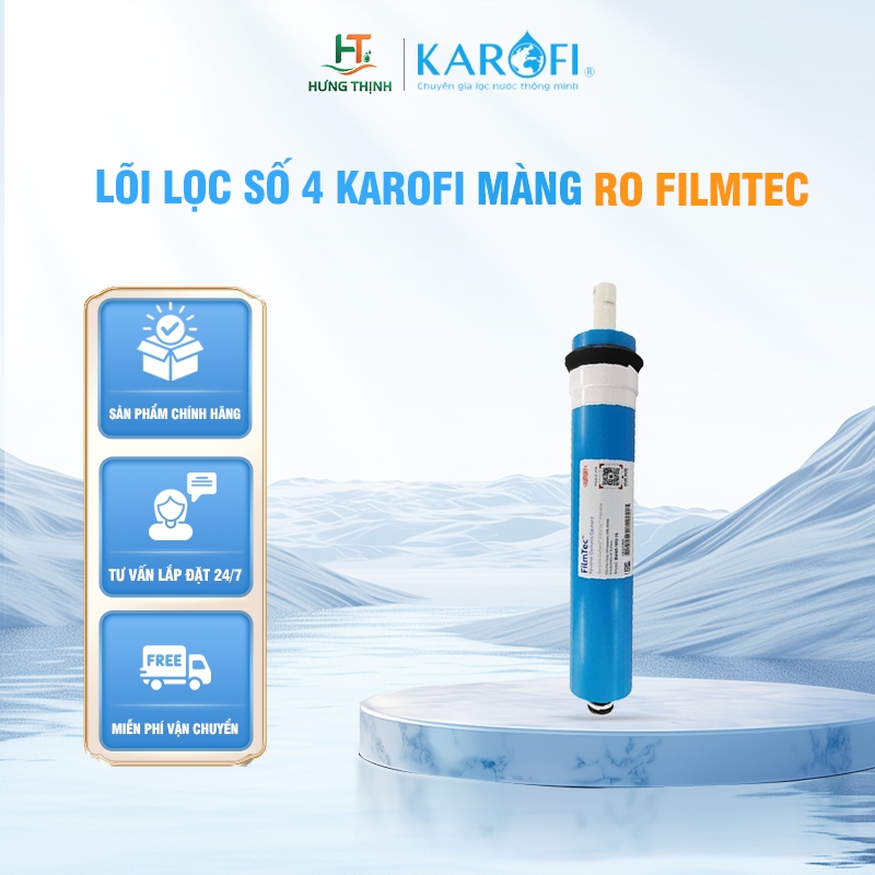 Lõi Lọc Karofi Số 4 (Màng Lọc RO) Hàng Chính Hãng Chất Lượng Cao